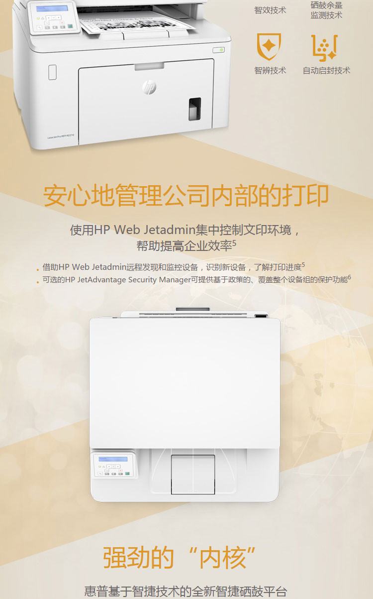 惠普（HP）LaserJet Pro MFP M227d 激光多功能一体机