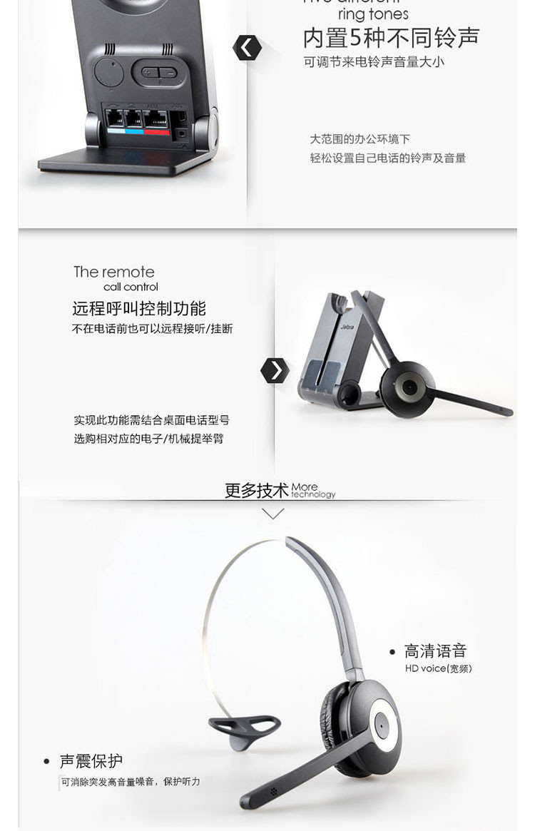 捷波朗（Jabra）Pro 925 无线耳机/耳麦  925-15-508-106