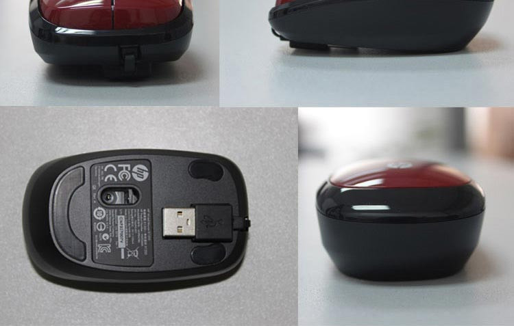 惠普 X1250有线鼠标（红色）H6F04AA#UUF