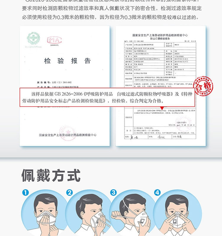 3M折叠式头戴带阀防颗粒物口罩9002V（3只装）