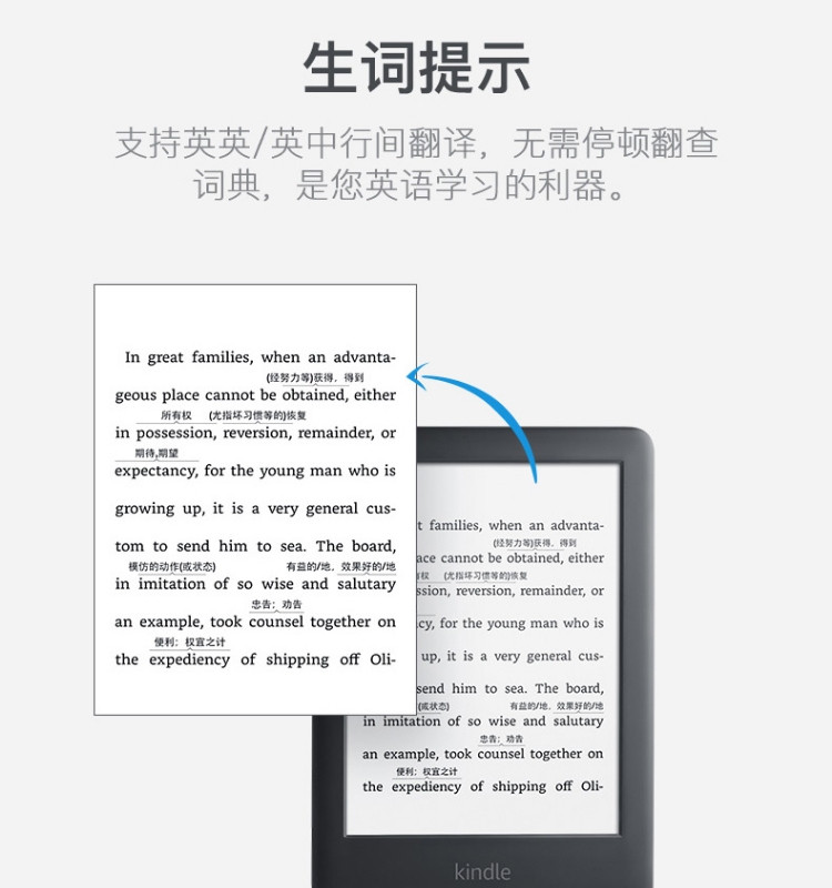 Kindle 电子书阅读器 青春版 黑色/白色 4G