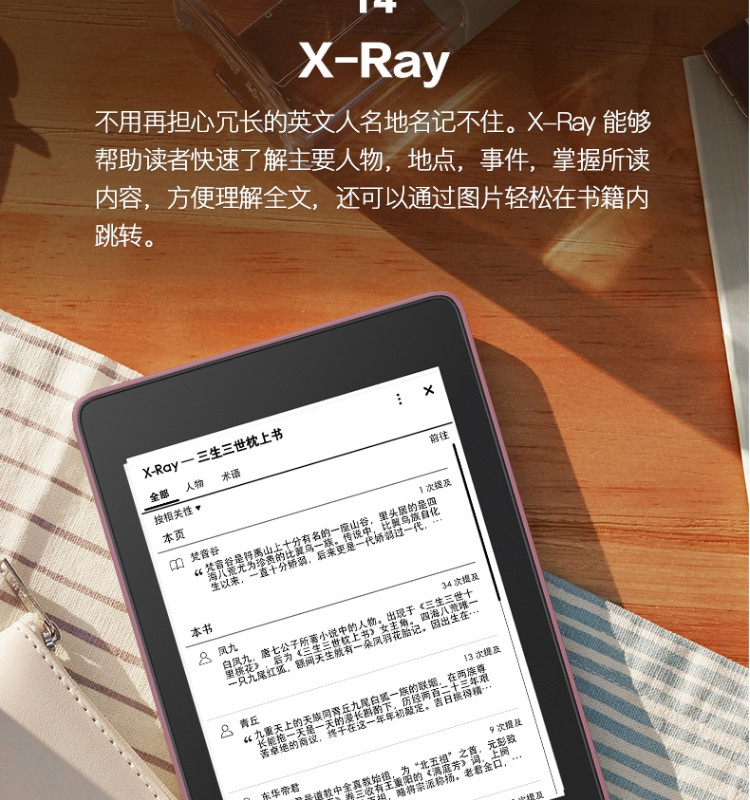 Kindle paperwhite 电子书阅读器第4代wifi8G玉青色+3M 思高拭亮(擦拭屏幕)