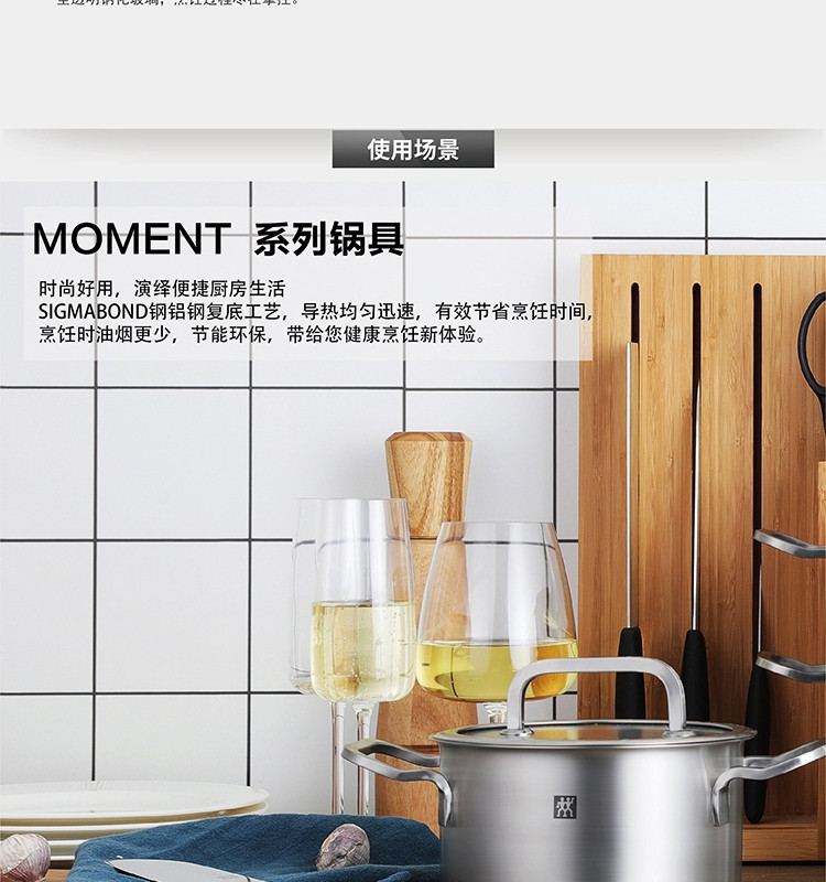 双立人 Zwilling Moment 16cm双耳炖 ZW-C126 66602-160-922