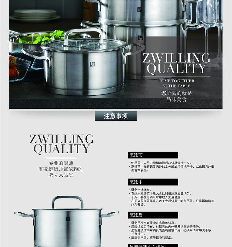 双立人 Zwilling Moment 20cm深烧锅ZW-C123 66603-200-922