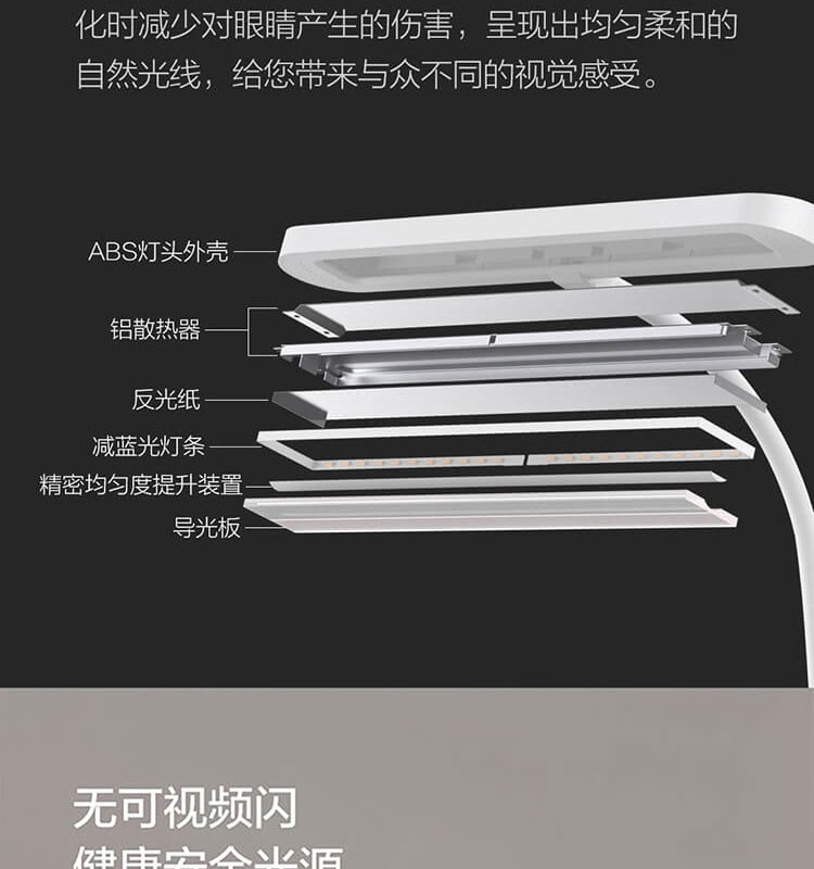 欧普照明 （OPPLE）国AA级明悦护眼灯LED书桌、卧室、儿童房护眼灯MT-HY03T-301