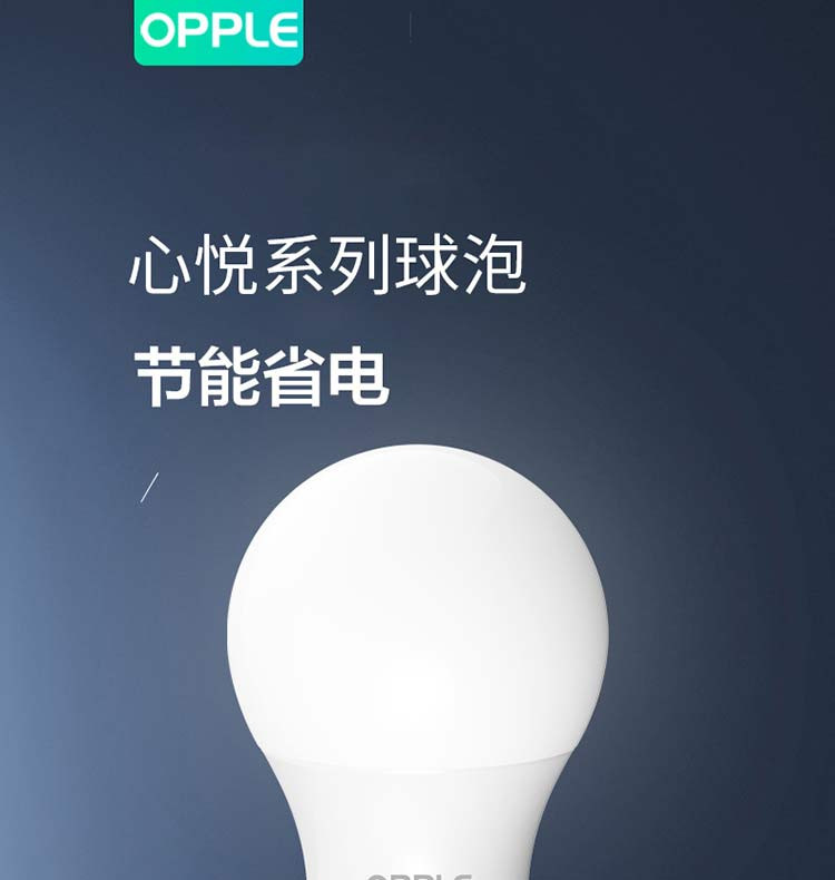 欧普照明（OPPLE）LED灯泡节能球泡 12W E27大螺口6500K白光LED球泡