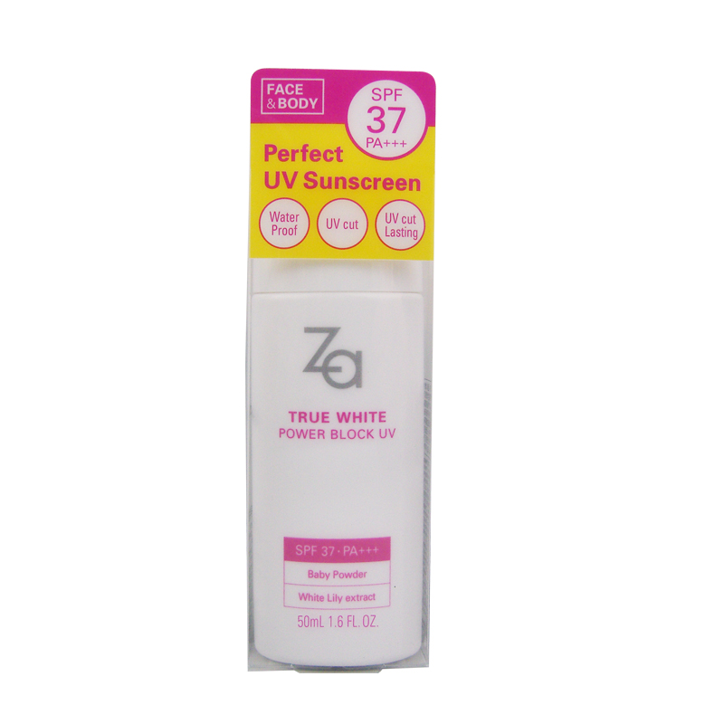 Za姬芮新焕真皙美白防水防晒乳50ml SPF37 清爽保湿隔离防水防汗