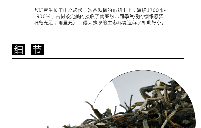 云南普洱茶生茶老班章古树茶纯料 2016年勐海散茶