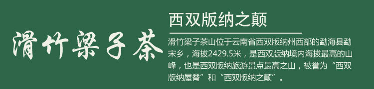 滑竹梁子普洱生茶精装小饼茶叶云南生茶普洱茶 古树茶纯料250g