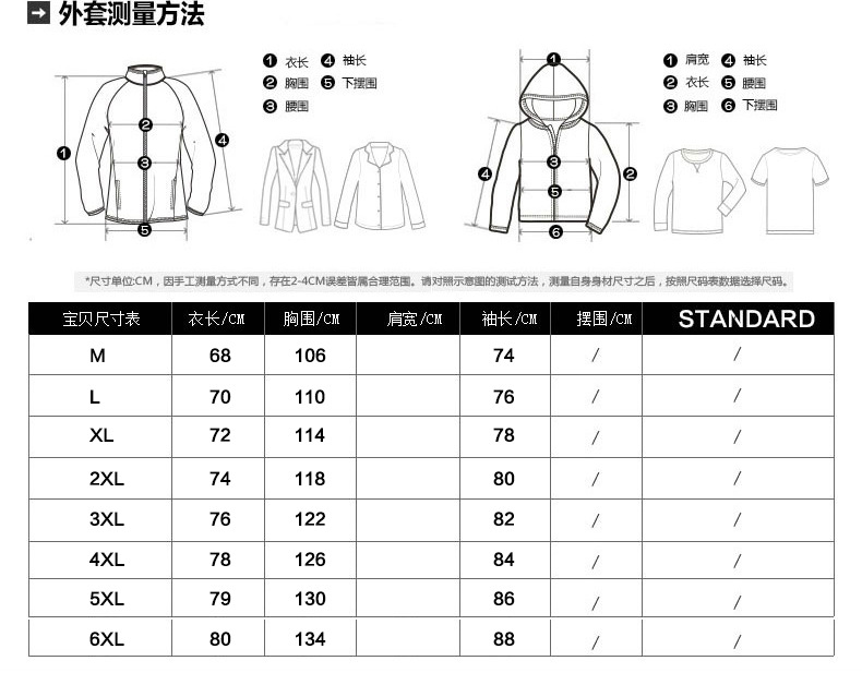 春秋新款大码肥佬外套男户外薄款冲锋连帽夹克