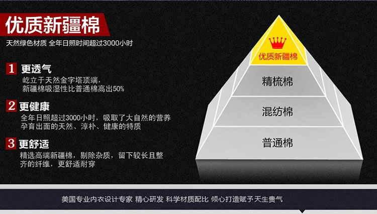 好安怡男士纯棉U凸平角裤全棉中腰四角短裤 大码舒适透气/内裤/裤头XS005