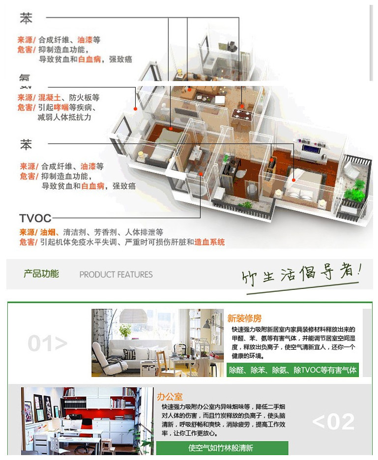 【5包装】全国包邮 文照竹炭 冰箱衣柜防潮吸异味 迷你小炭包60克*5包 x001