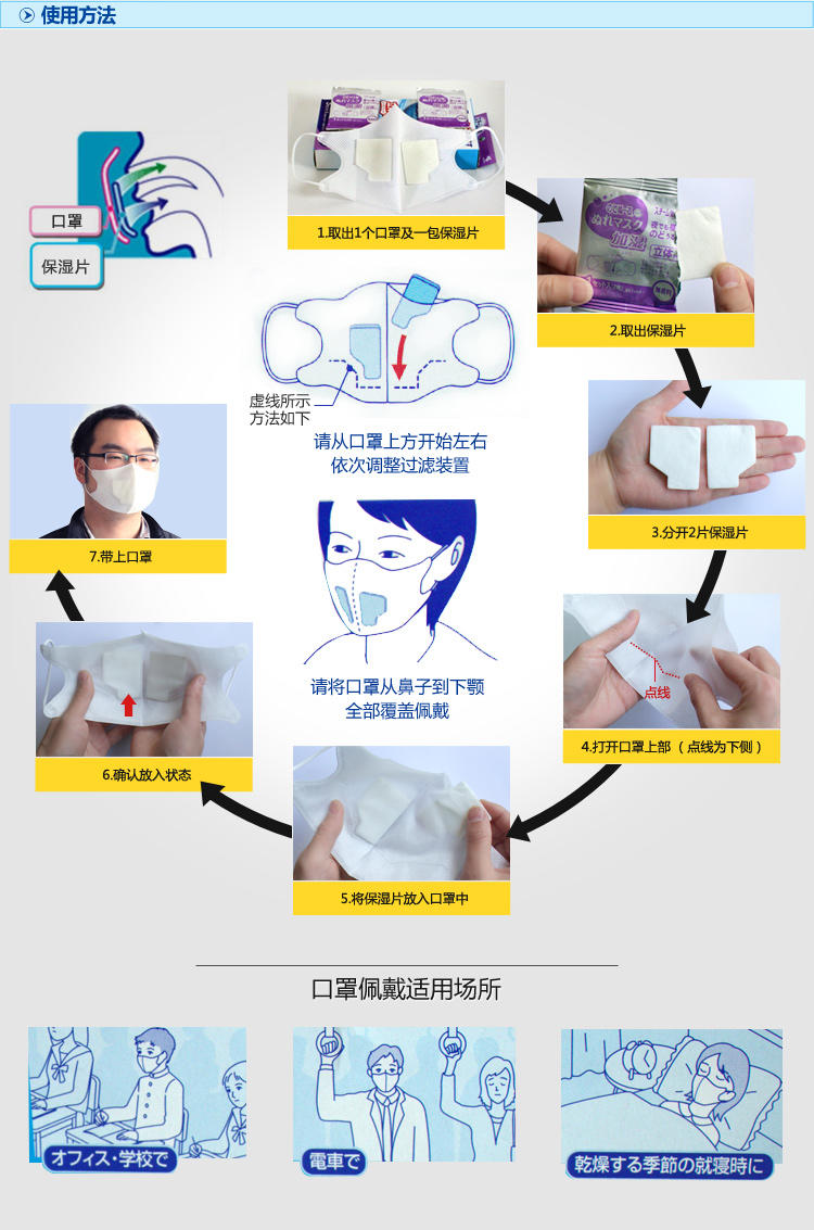 进口小林制药成人一次性口罩防尘 日本香草&amp;桉叶型保湿透气口罩