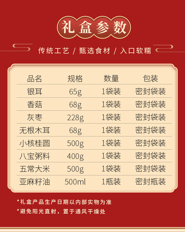 【上海邮政】 塞翁福 幸福人家礼盒218型（2329g） 箱