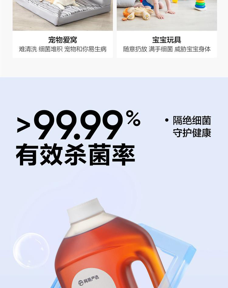  【上海邮政】 网易严选 多用消毒液1.2L/瓶