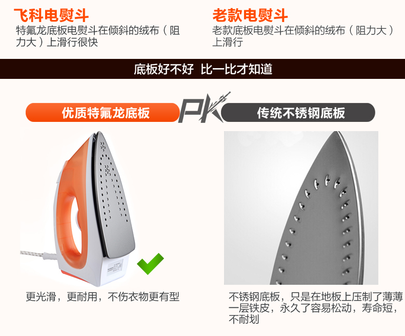 【包邮】飞科FI9308电熨斗蒸汽家用蒸气熨斗家用电烫斗手持迷你电熨斗