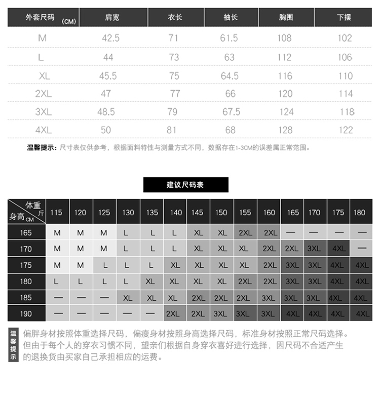 壹恺/y.kay冬季男士外套男加厚青年夹克男加绒保暖修身型中长纯棉衣服冬装8926