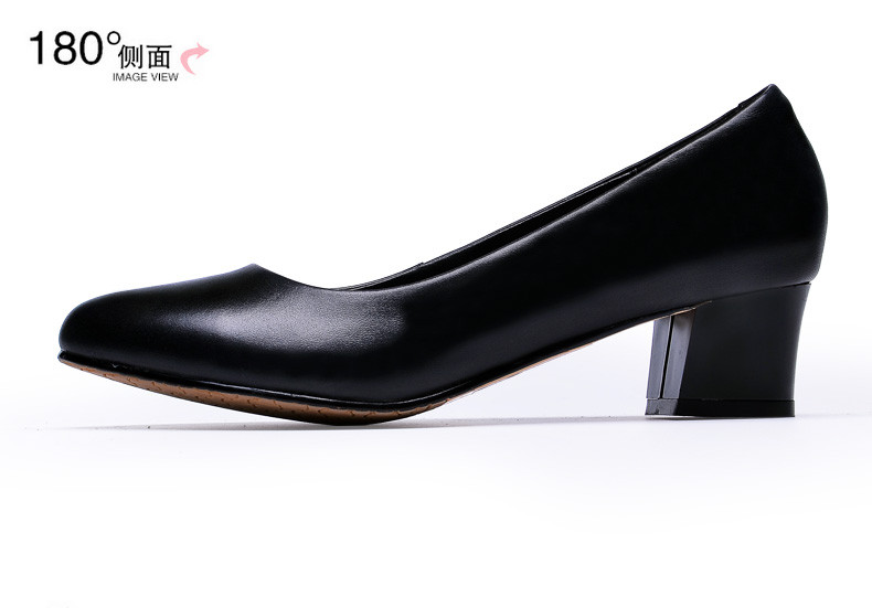 金猴 Jinho新品上市时尚浅口中跟女单鞋通勤舒适显瘦女鞋Q59096A/59096C