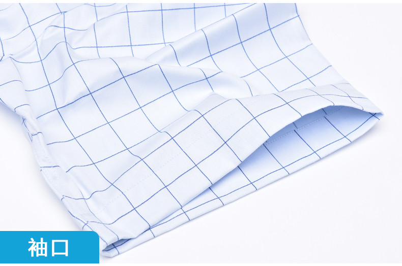 金猴 夏季男式短袖衬衫方格 休闲男装 职业装纯棉衬衣2190