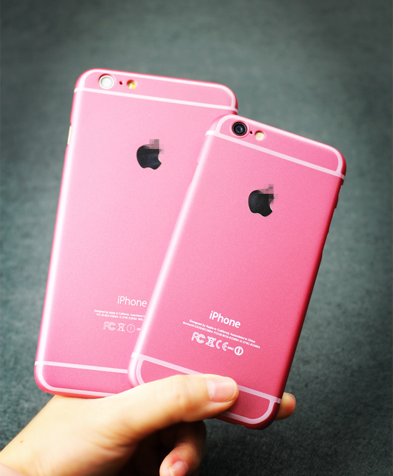 苹果6手机壳6粉色限量 iPhone6s仿原装壳 玫瑰金苹果6仿6s原装壳
