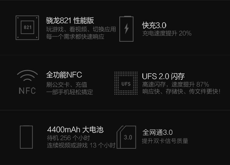 小米MIX标准版 全网通4G手机 4GB+128GB 陶瓷黑色