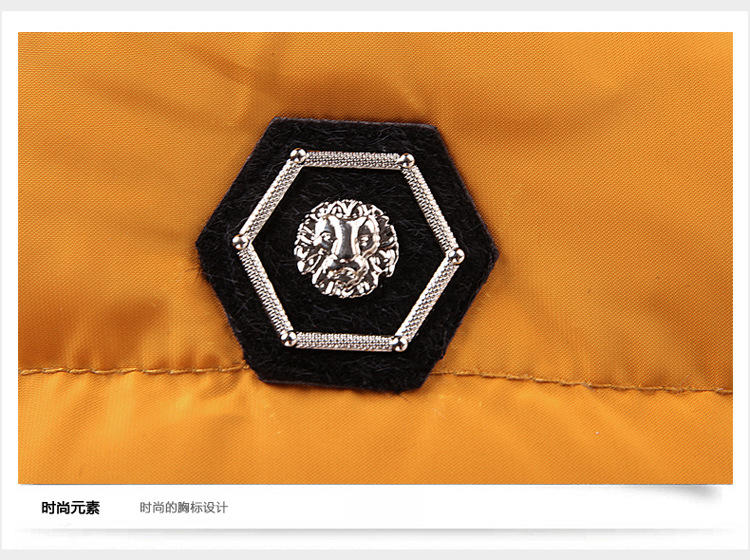 2015秋冬装男式休闲棉服韩版修身立领加绒针织袖棉衣外套