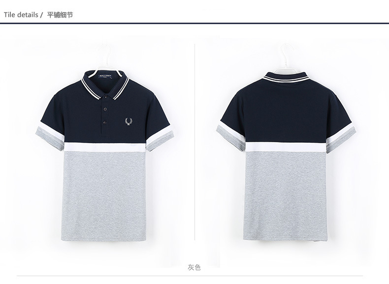 韩风男装夏季新款男士T恤短袖Polo衫翻领短袖T恤 男