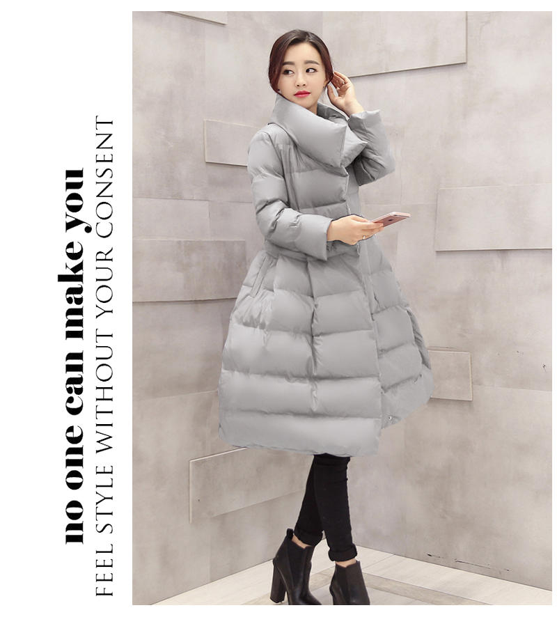 WZSY 时尚2016冬季纯色韩版拉链长袖修身棉服