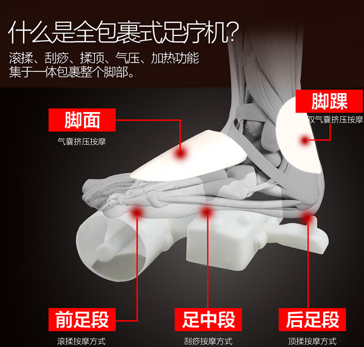 朗康LK-8806足疗机 脚底按摩器 全包裹美足宝足疗仪