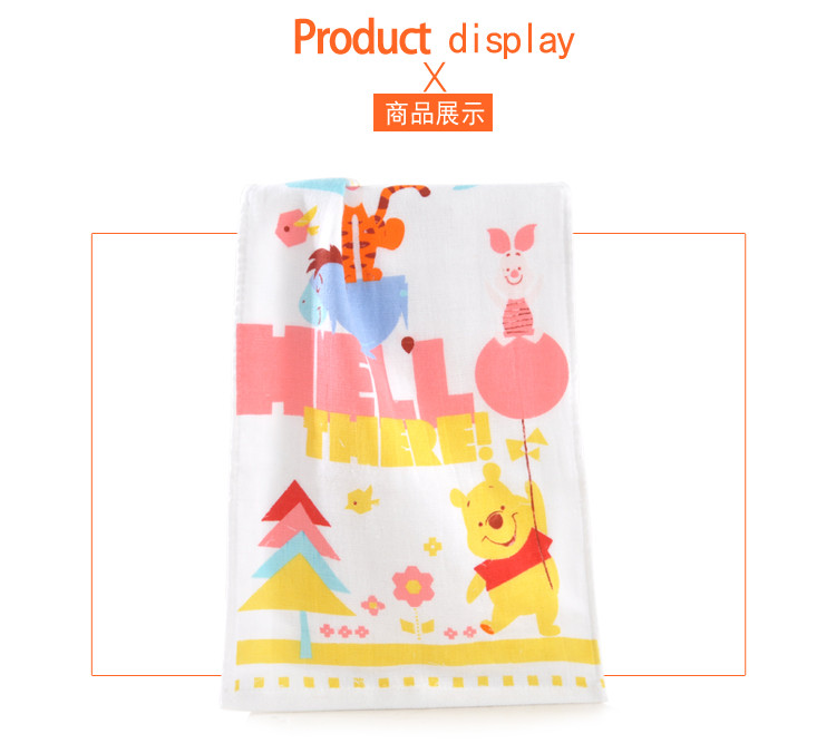 【3条装】迪士尼/DISNEY 印花儿童毛巾 全棉纱布洗脸宝宝幼儿园童巾