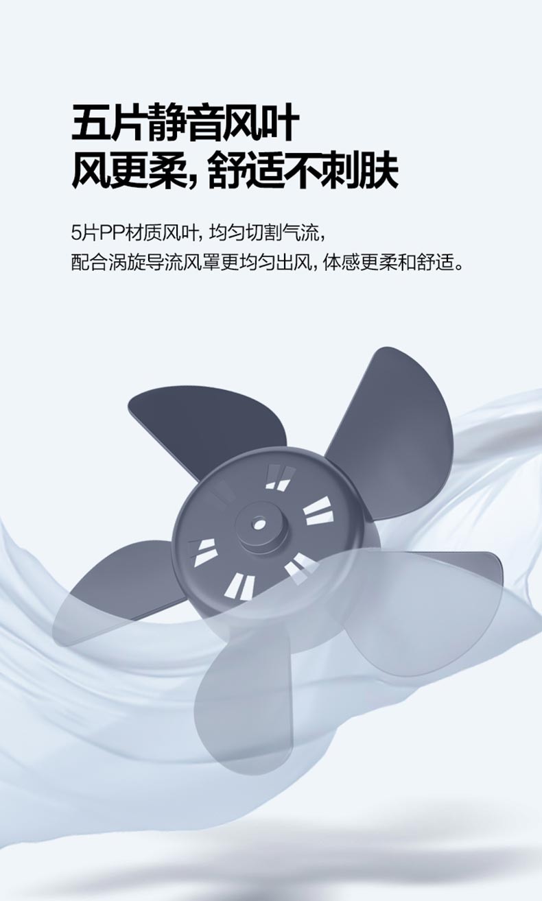 美的/MIDEA KYT25-15AW 家用迷你风扇 节能可定时 台式转页扇