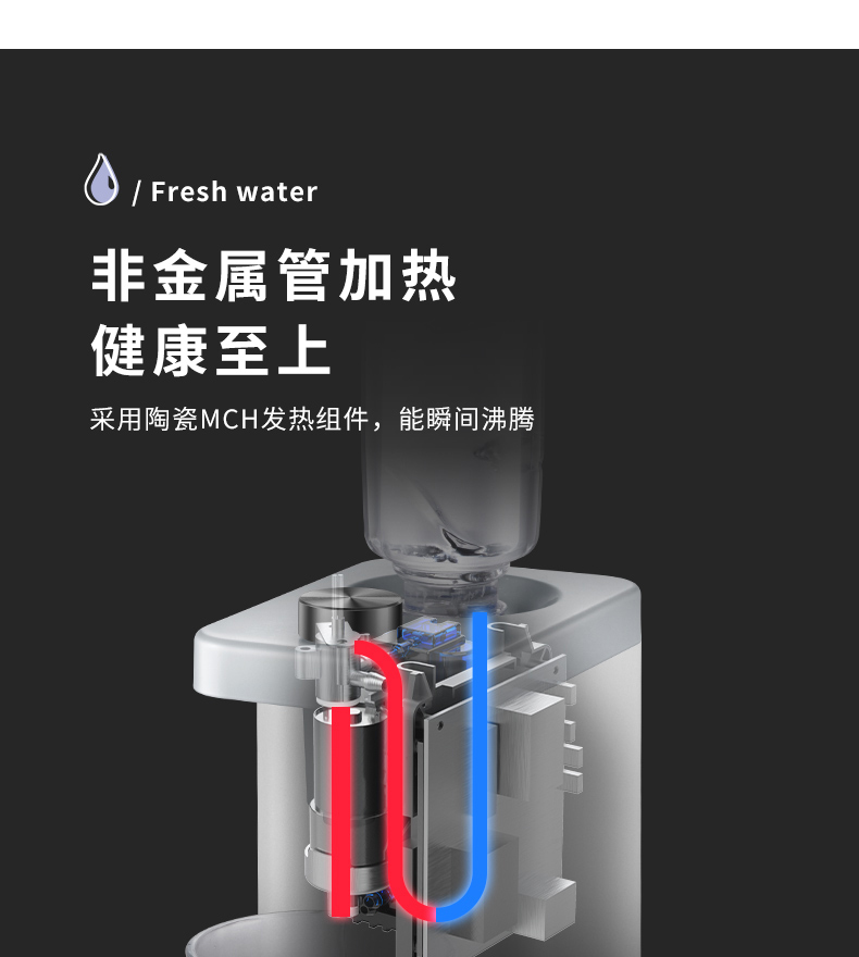 ACA 北美电器 便携即热式开水机 白色 AK-IH01