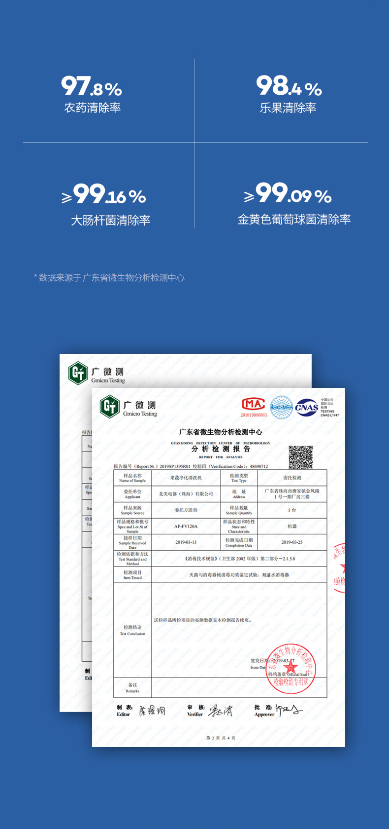 ACA 北美电器 全自动家用多功能果蔬解毒机 洗菜机 FV120A