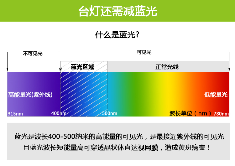 冠雅 LED护眼灯 触摸可调光调色温卧室书房工作阅读灯