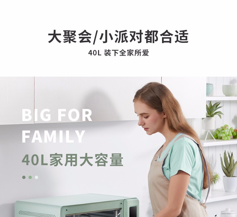 ACA 北美电器 电子式智能烘焙家用电烤箱 40L E45G