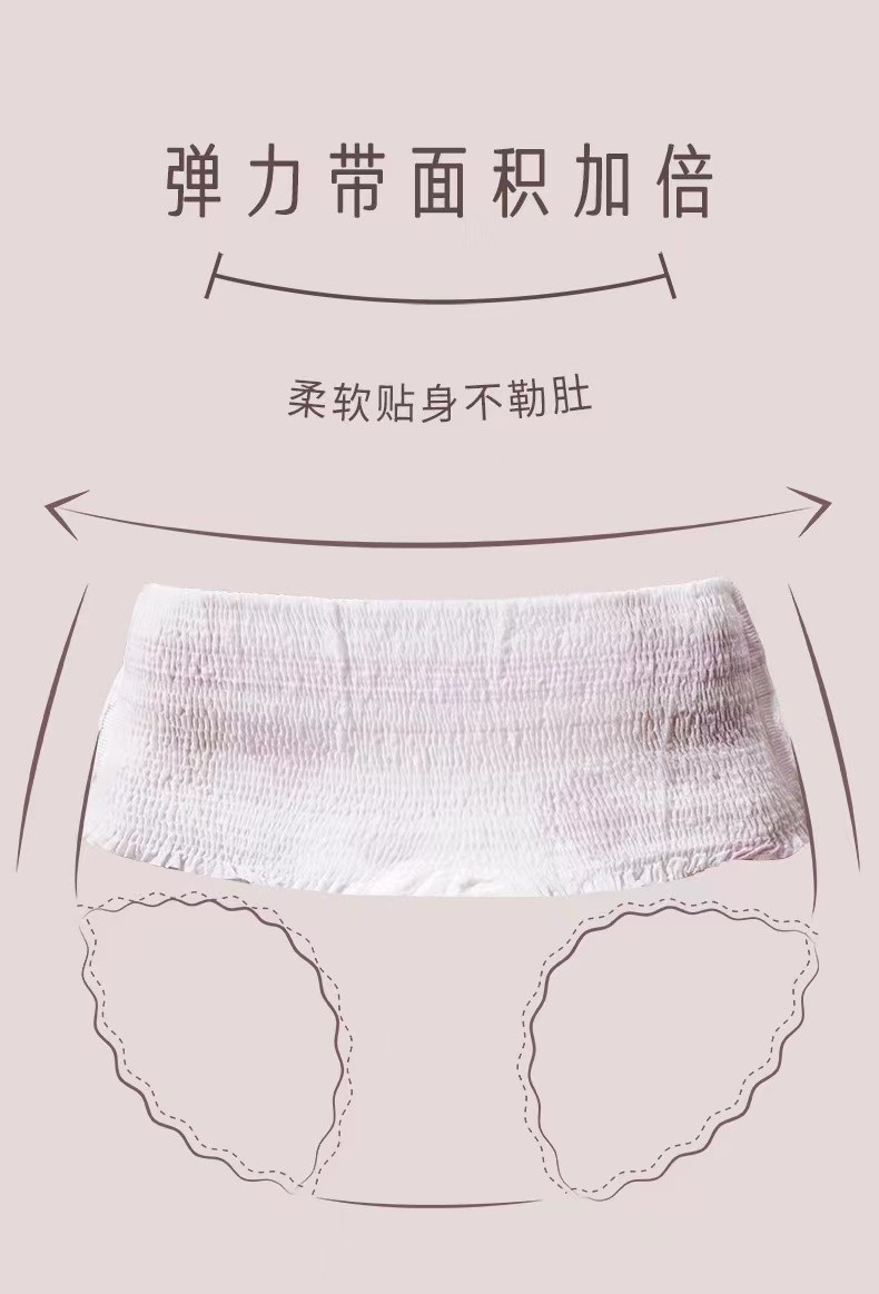 她研社 夜用卫生巾安心裤春眠小裤安睡裤 3条装 M-L/XL