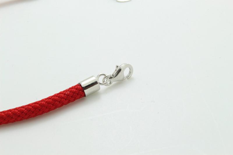 小羊手链 S925纯银红绳金钱镂空手链