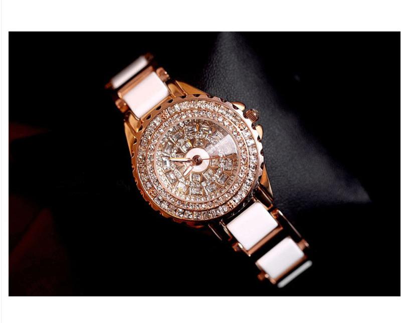 新款陶瓷手表 女士商务防水镶钻潮流时装手表 B6433