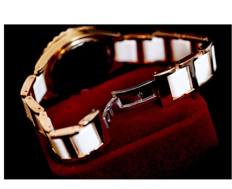 新款陶瓷手表 女士商务防水镶钻潮流时装手表 B6433