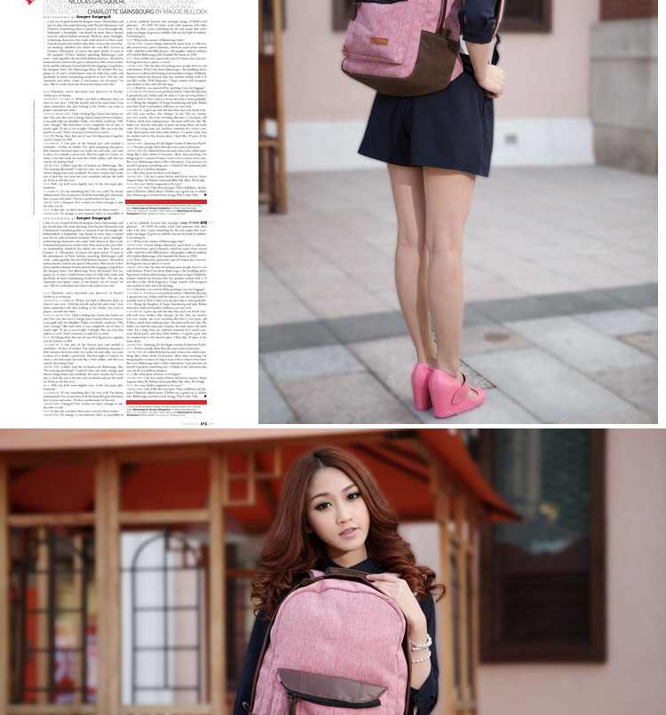 新款潮女韩版双肩包 学生书包 女式背包双肩女旅行包包 GC25