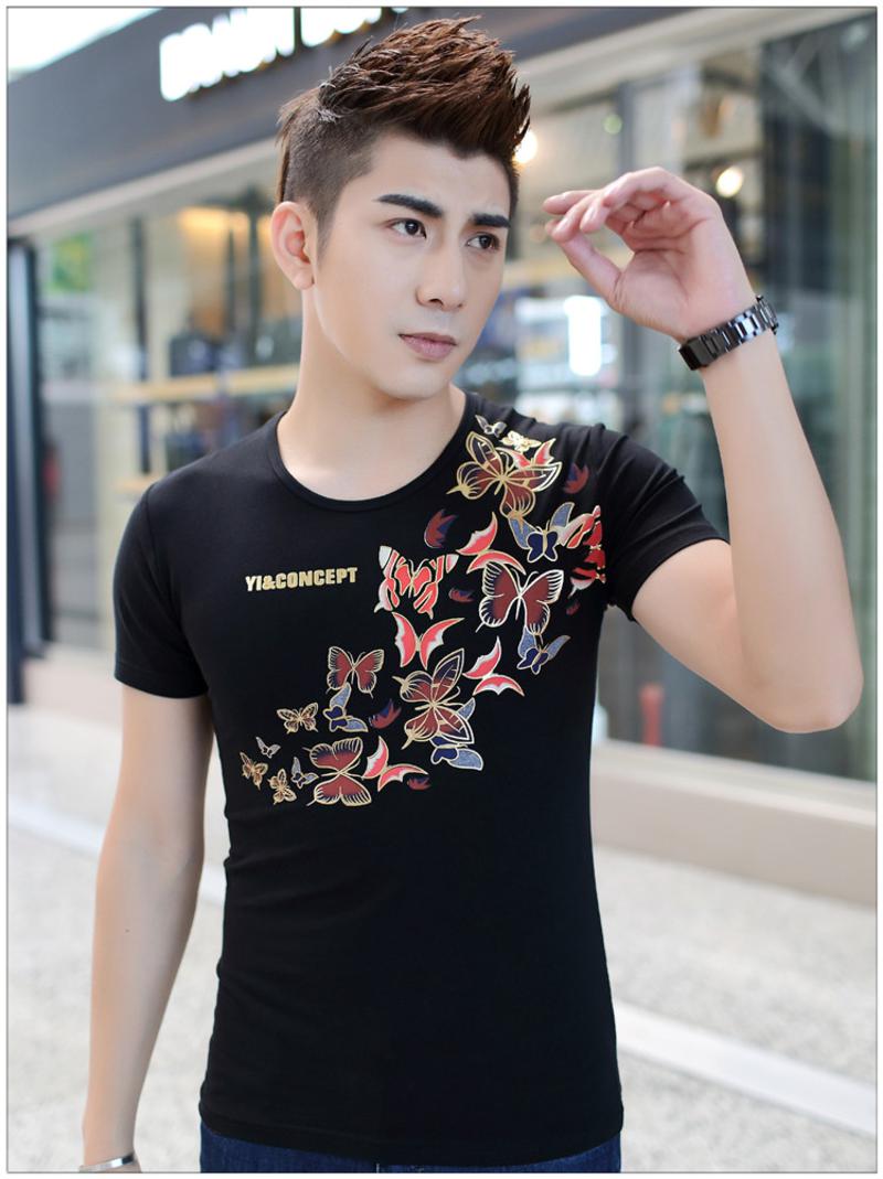 新款韩版修身青少年学生半袖t恤夏季半截袖潮 NC610