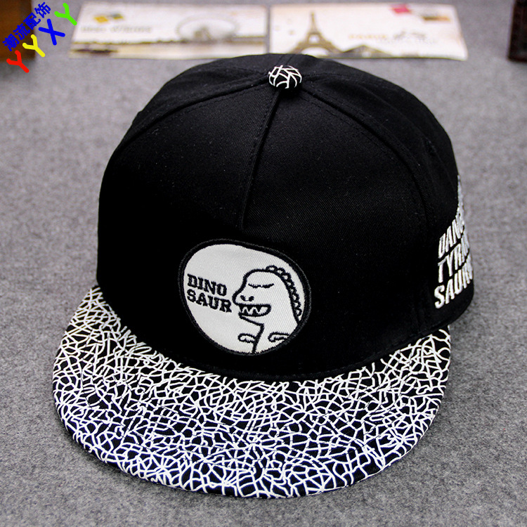 韩版遮阳帽子卡通城市涂鸦嘻哈帽可爱棒球帽 B0015