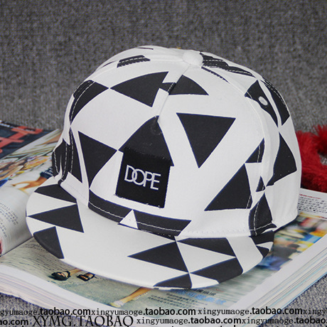 韩版遮阳帽子卡通城市涂鸦嘻哈帽可爱棒球帽 B0015