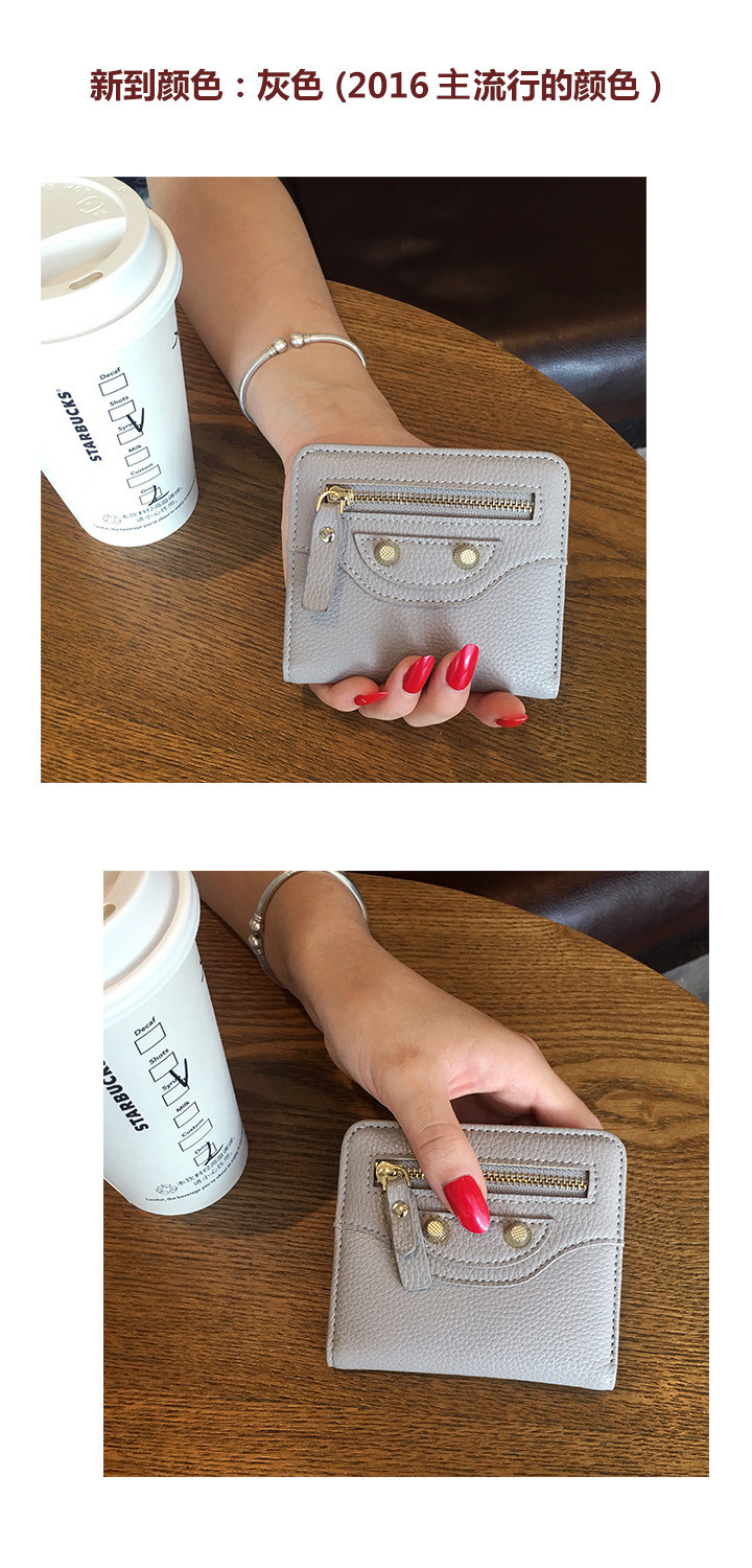 新款2017迷你两折小钱包女士短款学生可爱女式软皮夹钱夹潮 韩版ody182