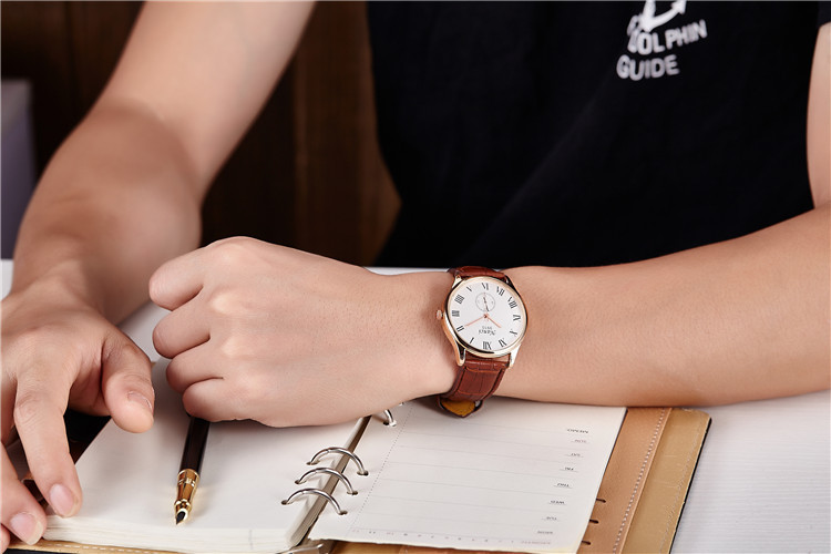  韩版时尚男士手表 男款皮带石英表时装复古石英电子手表B72