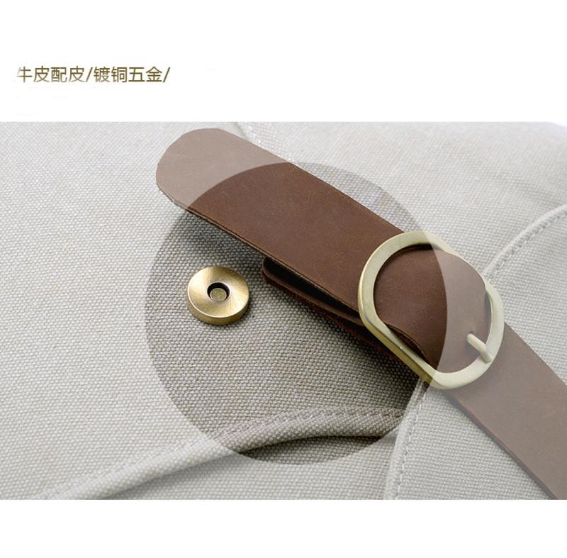 积卡逊-GC146韩版新款休闲双肩男女书包 帆布配皮潮背包