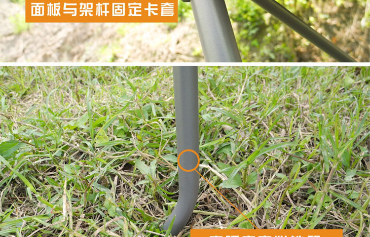 欧德仕（Outdoorz） FC-1502/FC-1403 户外折叠铝桌 +4蓝花大号椅 套装