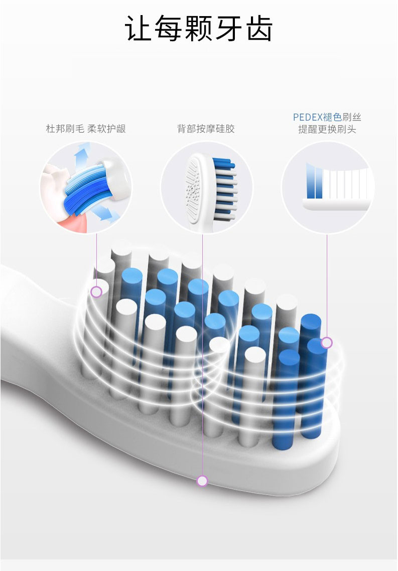 赛嘉 E7电动牙刷 成人款家用充电式