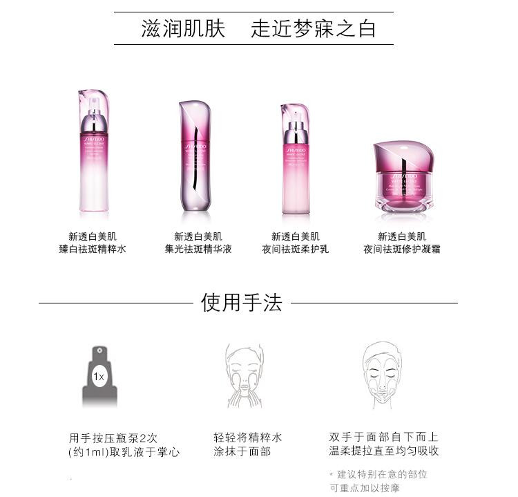 资生堂/SHISEIDO 新透白美肌臻白精粹水150ML