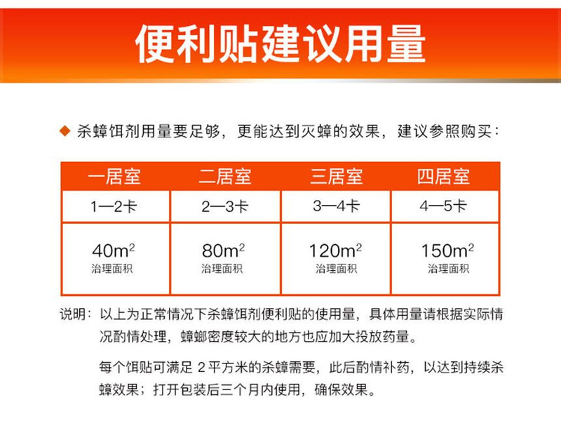 粉兰之家 杀蟑饵剂 方便贴20片 蟑螂药 灭蟑胶饵